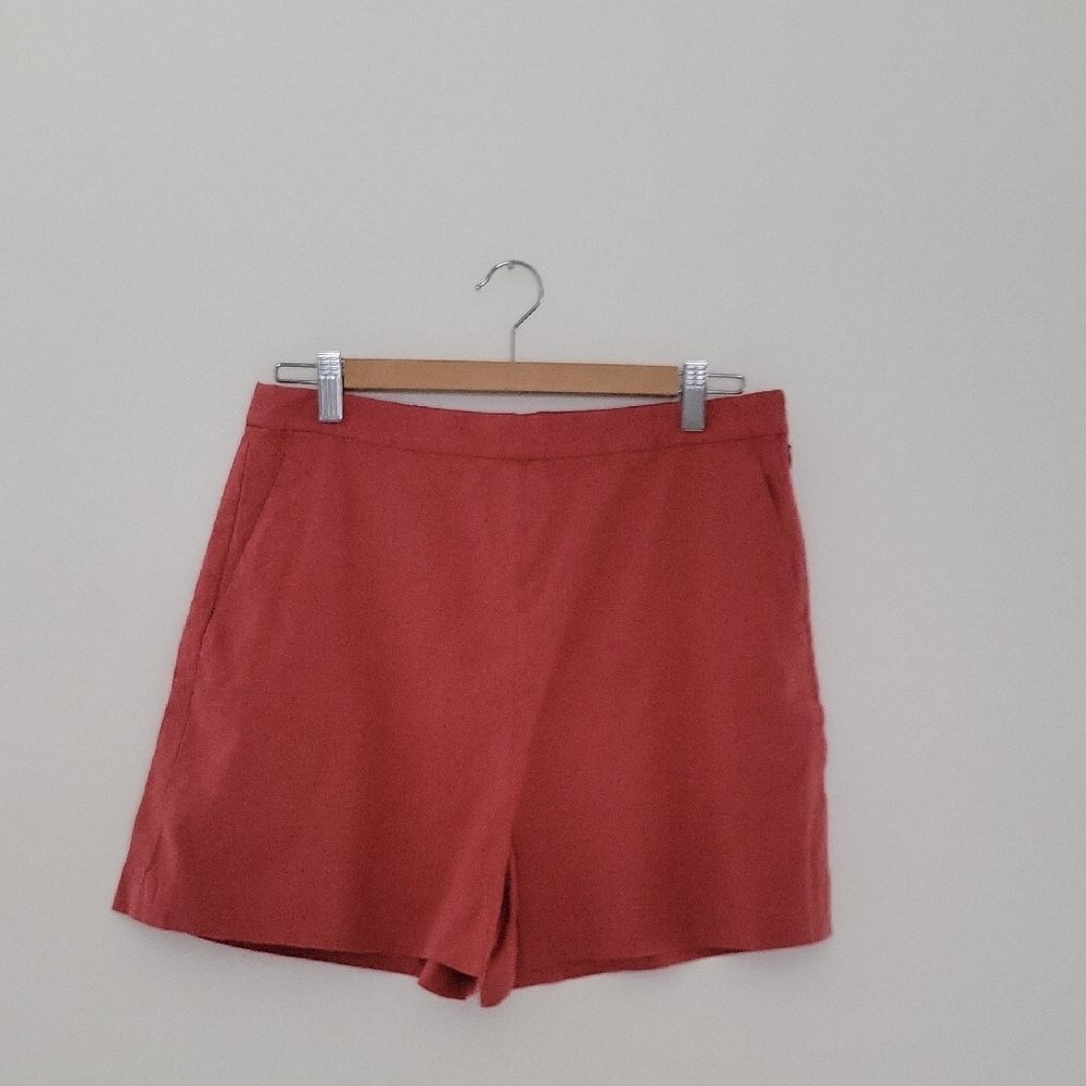 Theory | Tarrytown Stretch Linen Shorts | Size 10